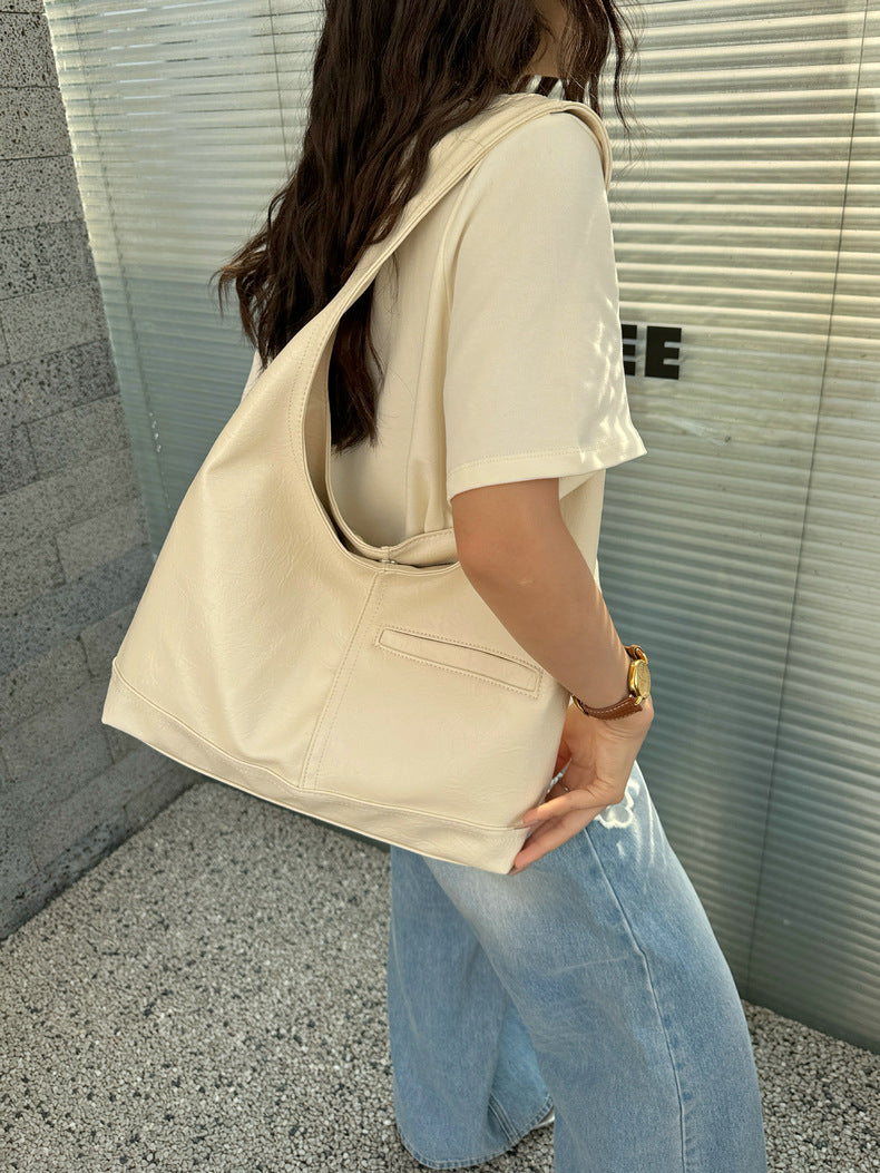 Nine to Fine Hobo Bag in Eggshell