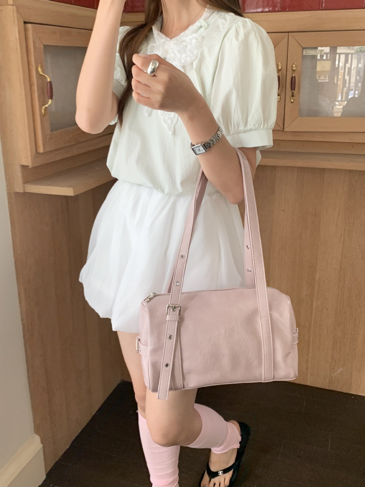 Boss Baby Shoulder Bag in Dusty Pink