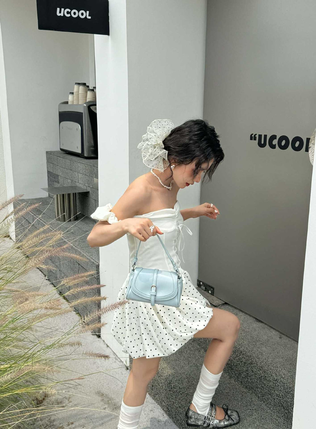 Gentle Baby Bag in Dusty Blue