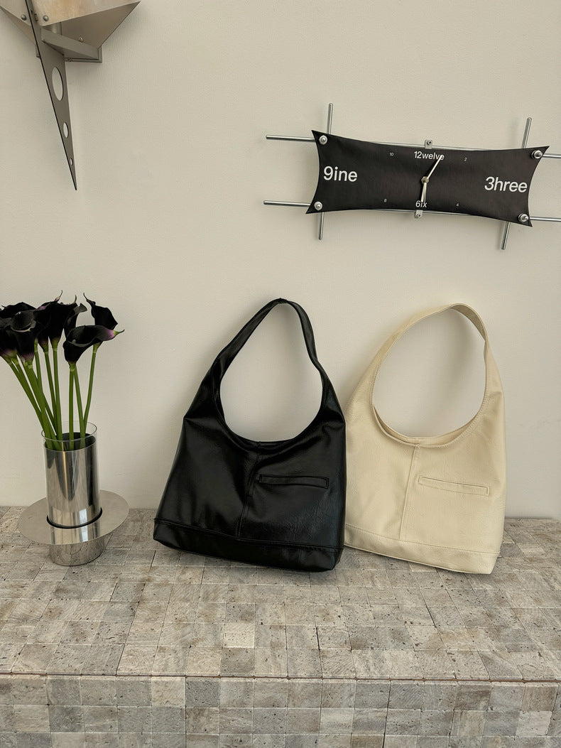 Nine to Fine Hobo Bag in Eggshell