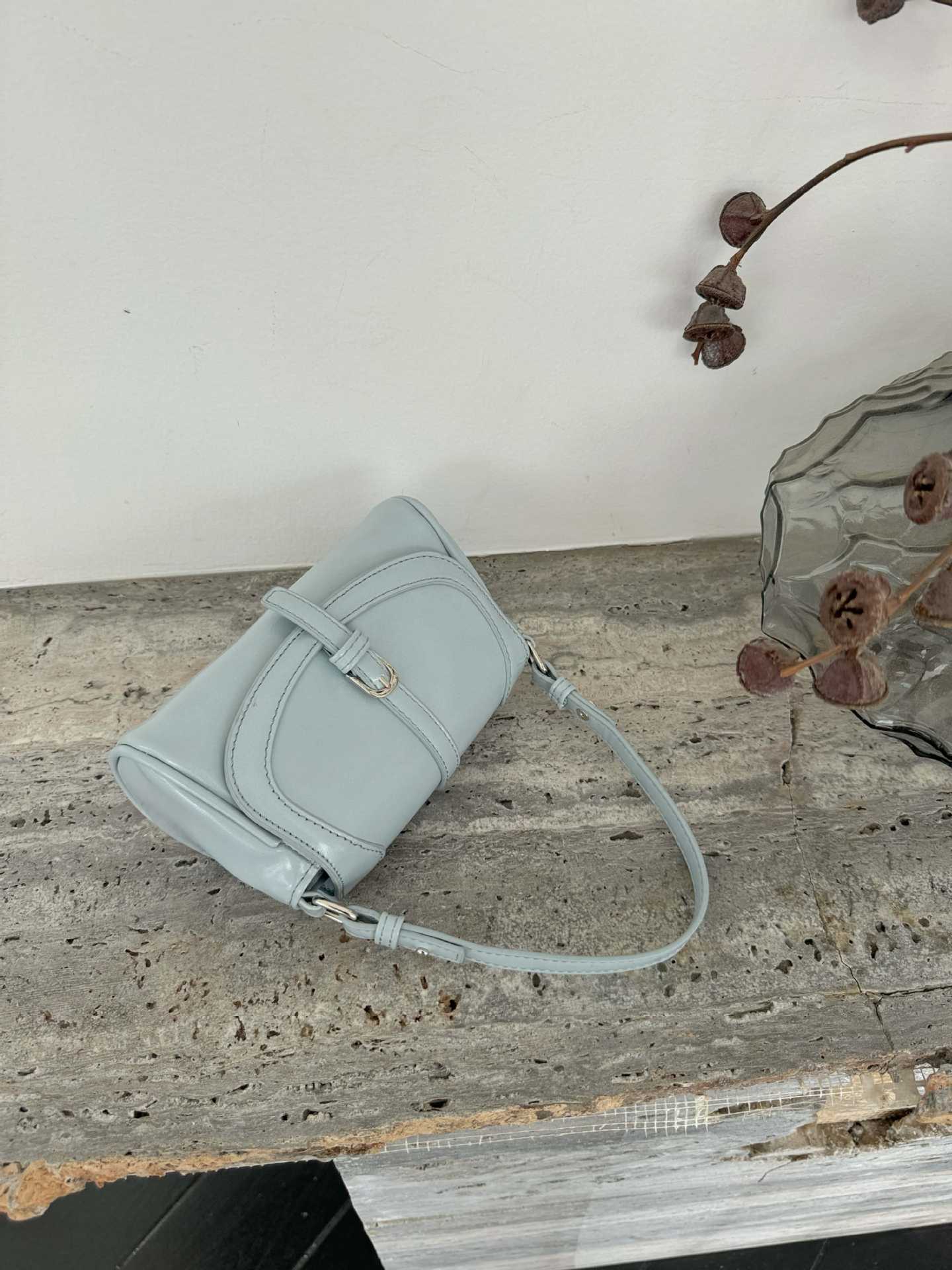 Gentle Baby Bag in Dusty Blue