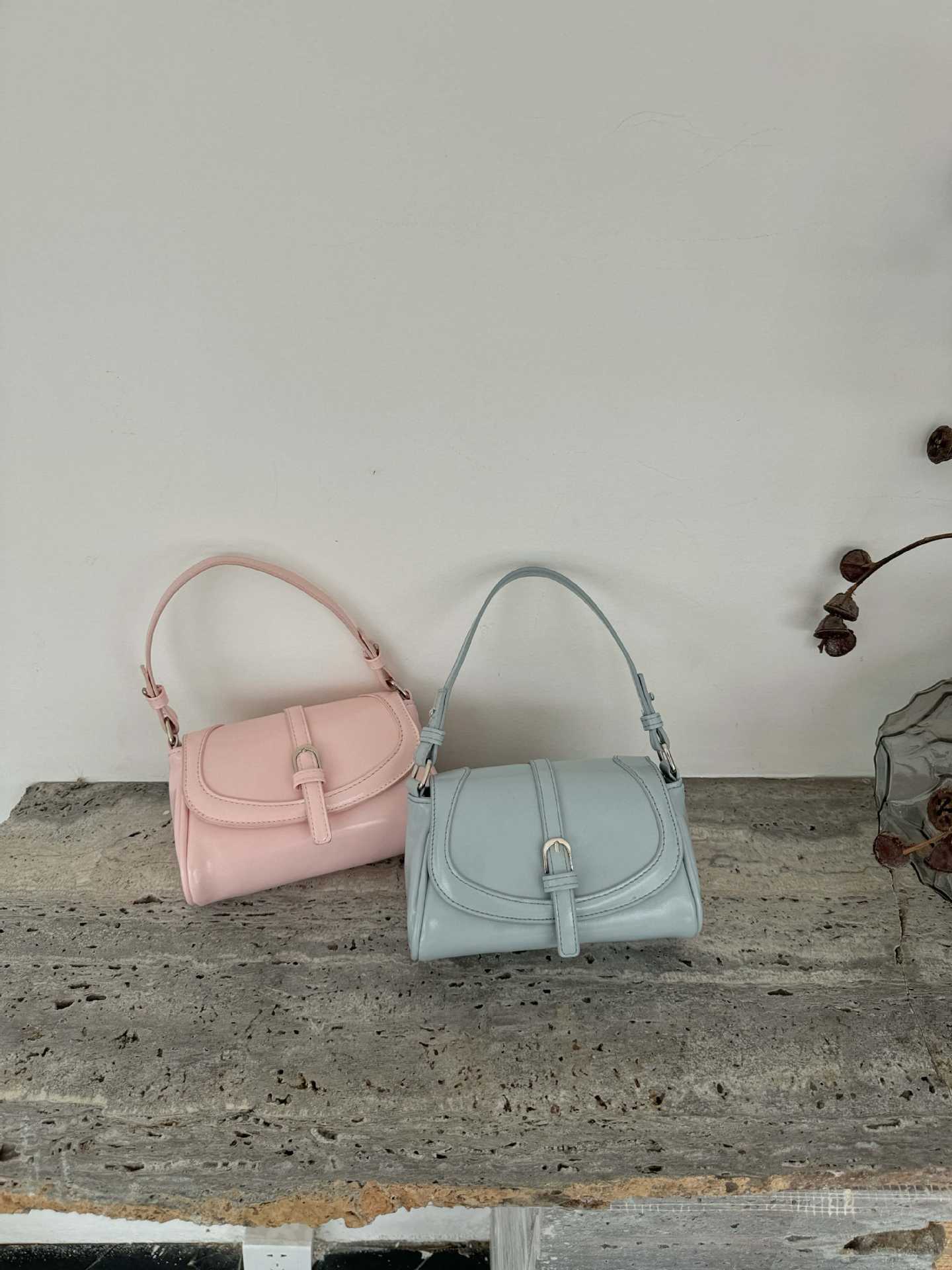 Gentle Baby Bag in Dusty Blue