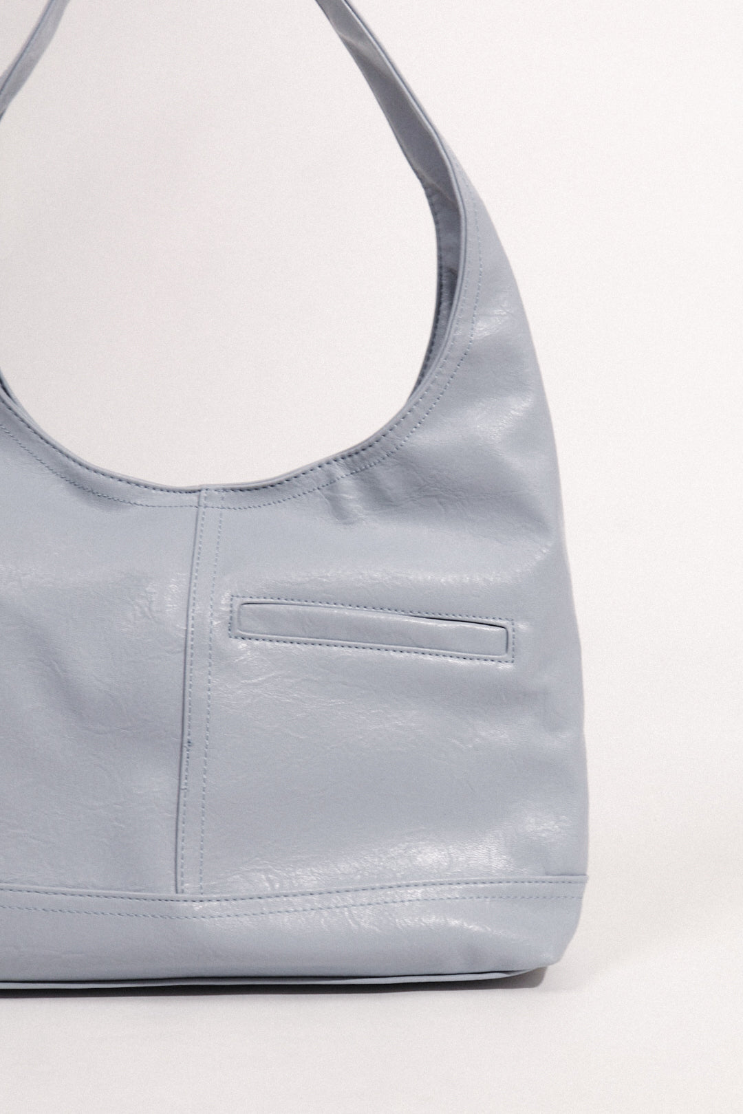 Nine to Fine Hobo Bag in Dusty Blue