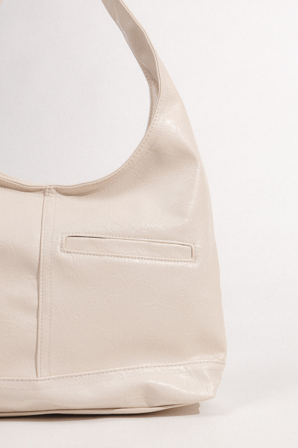 Nine to Fine Hobo Bag in Eggshell