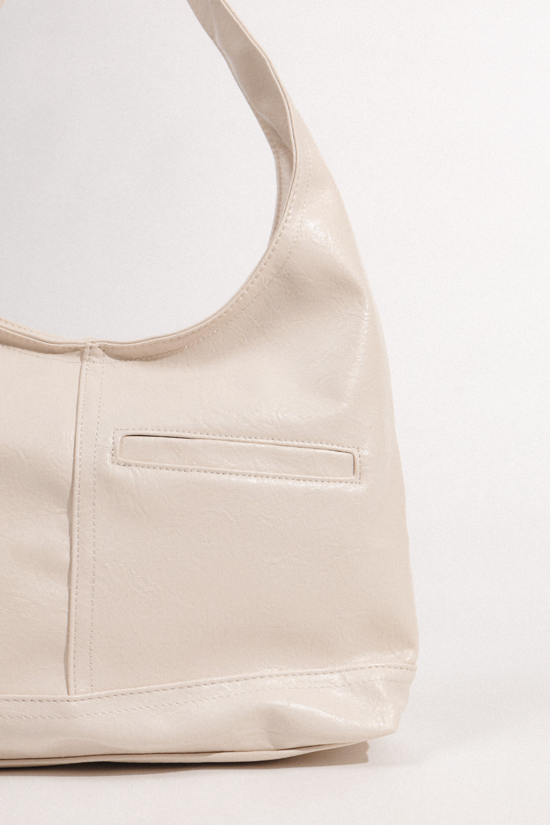 Nine to Fine Hobo Bag in Eggshell