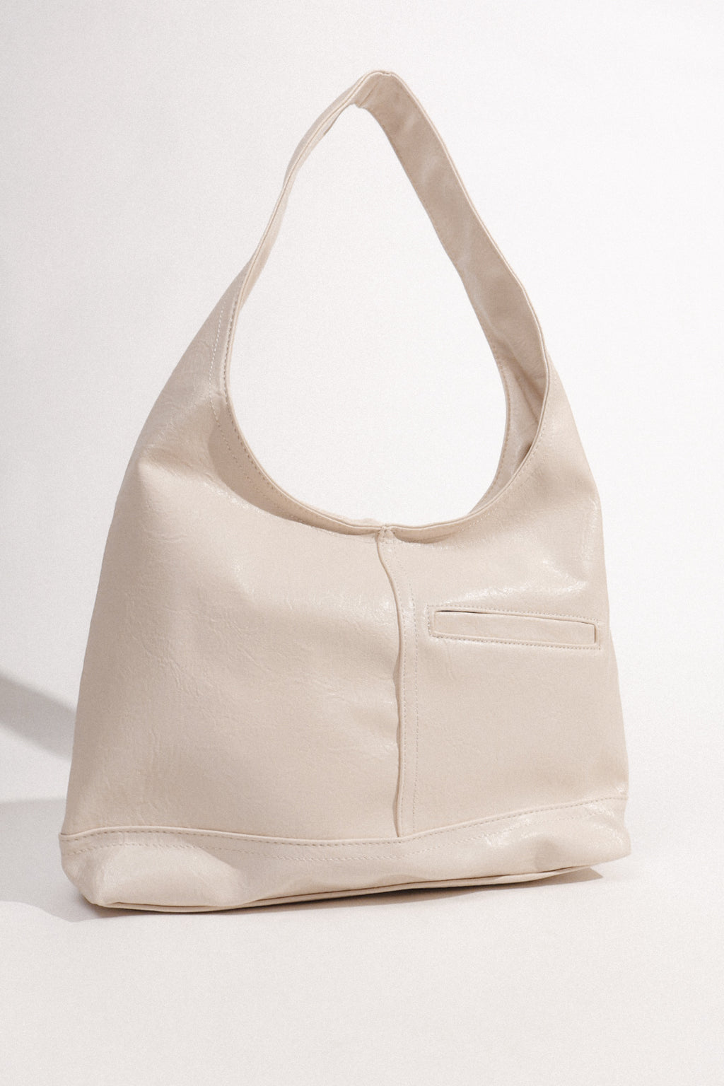 Nine to Fine Hobo Bag in Eggshell