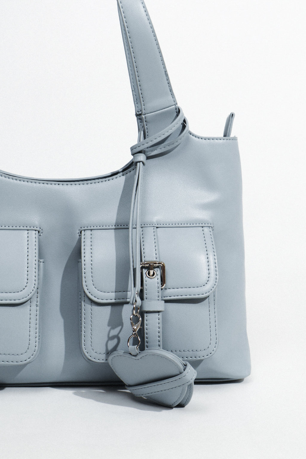 Dear Diary Hobo Bag in Dusty Blue