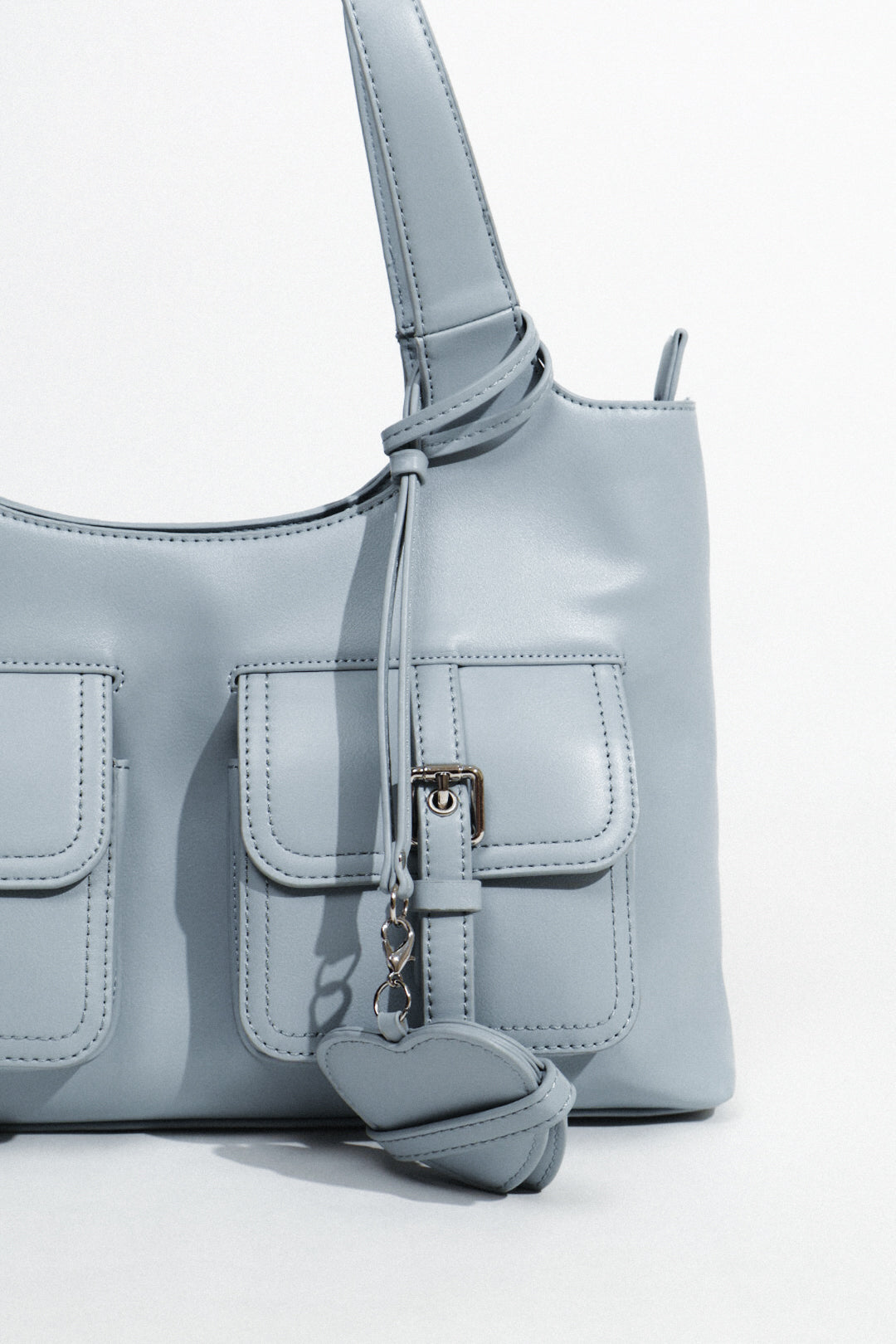 Dear Diary Hobo Bag in Dusty Blue