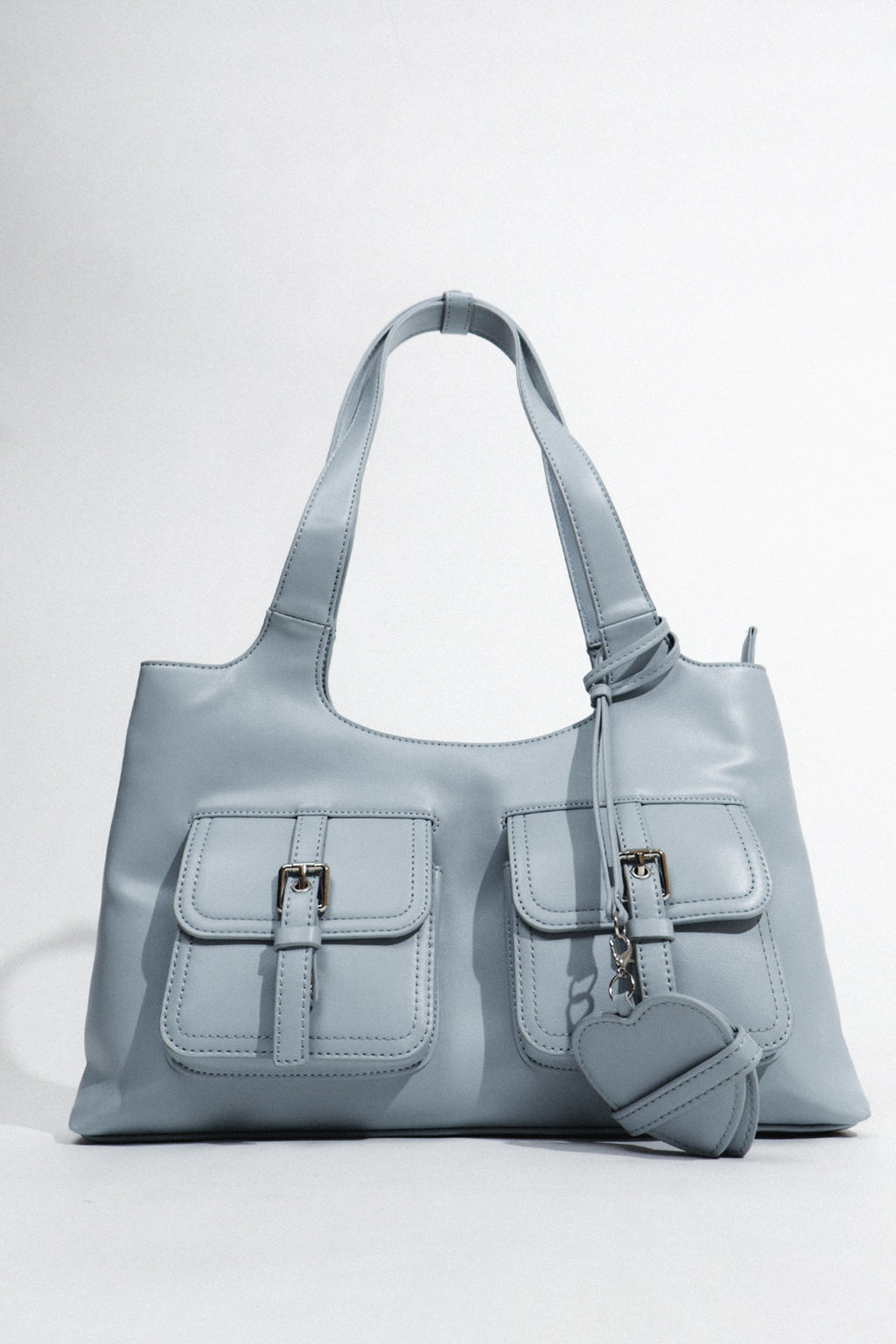 Dear Diary Hobo Bag in Dusty Blue